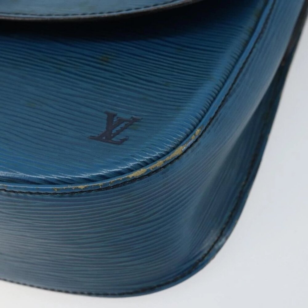 LOUIS VUITTON Epi Saint Cloud GM Shoulder Bag Toledo Blue M52195 LV Auth 142604 - Picture 4 of 16